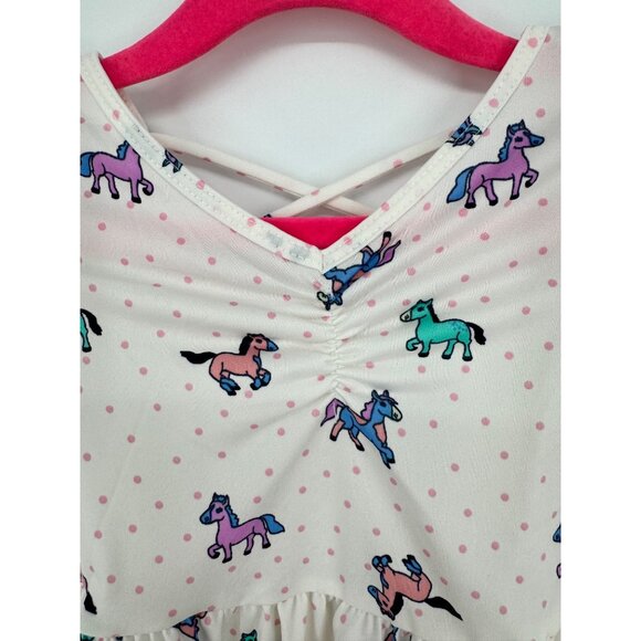 Dotdotsmile Girls Size 12/24 Months Ballerina Dress Multi Color Horses NWT - Picture 3 of 6